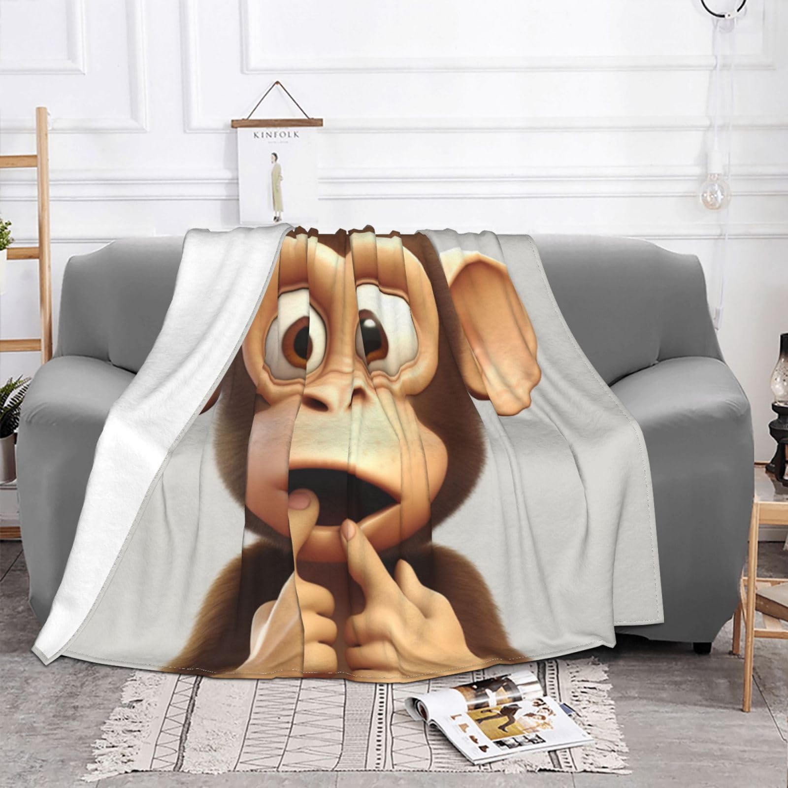 Amazon.com: The Silent Monkey Blanket Ultra-Soft Micro Fleece